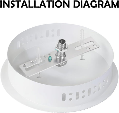 Skrfren 3 Pack 4 Inch Set Ceiling Light Fixture Mounting Bracket Kit, Light Crossbar Mounting Bracket Universal Lamp