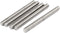 uxcell M10 x 110mm 1.5mm Pitch 304 Stainless Steel Fully Threaded Rods, 5 Pcs