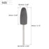 uxcell Silicone Rubber Grinding Buffing Wheel, 120 Grits, 10mm Dia Cone Shape Polishing Head for Electric Rotary Tool