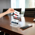 NIUBEE Acrylic Business Card Holder, 2 Tier Clear Stand for Office Exhibition, 130 Cards Capacity