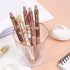 Quick Dry Ink Pens, Kawaii Ballpoint Pens, Retractable Gel Pen, 0.5mm Fine Point Black Ink for School Office Home, Pack