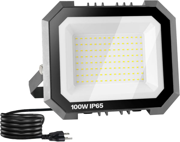 Leddictive 1 Pack LED Flood Lights Outdoor, 100W 10000LM Super Bright Floodlight