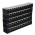 Summer-Home 5Pcs 15A 600V Terminal Barrier Strip - 12 Position Covered Dual Row Screw Connector Block