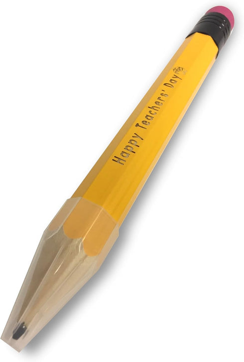 Super Jumbo Giant Pencil -"Happy Teacher's Day" Cute Novelty TEACHER PRINCIPAL Appreciation Gift by SUPER JUMBO