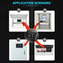 AC Voltmeter Ammeter - AC 50-300V 0-100A Digital Multimeter with Closed Current Transformer, 8 In 1