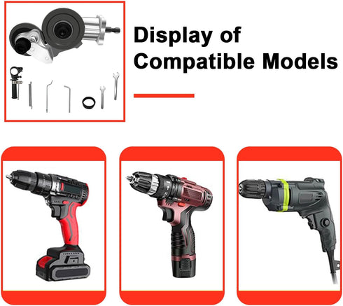 Yu&Yang Electric Drill Plate Cutter, Metal Nibbler Drill Attachment for Steel Copper Aluminum Sheet Cutting