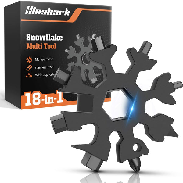 Gifts for Men, 18-in-1 Snowflake Multitool, Anniversary Birthday Gifts for Men Husband