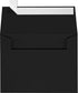 LUXPaper A2 Invitation Envelopes | Peel & Press | 4 3/8" x 5 3/4" | Midnight Black | 80lb. Text | 50 Qty