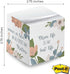 Mothers Floral Sticky Note Cube / 600 Sheets / 2.75" Memo Block Printed on 4 Sides/Four Empowering Messages On Each Side