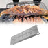 Stainless steel flame salmon holder for fire bowls and kettle barbecues, offering adjustable tilt angles and dishwasher