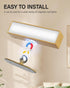 2PC 360 Magnetic Replacement Base for Wall Lights, Rotating Universal Wall Sconces Base with Strong Adhesive