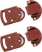 2Pairs Old-fashioned Wardrobe Sliding Door Roller Gear Track Panel Internal Kit, Furniture Sliding Door Accessories