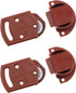 2Pairs Old-fashioned Wardrobe Sliding Door Roller Gear Track Panel Internal Kit, Furniture Sliding Door Accessories
