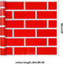 Tenceur Bulletin Board Paper Roll 24 Inch x 100ft, Fade Resistant for Classroom Decor (Red Brick)