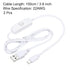 MECCANIXITY USB Cable with 501 ON/Off Switch, USB Male to Micro USB Male Power Cable 100cm for Digital Equipment LED Desk Lamp LED Strip White Pack of 2