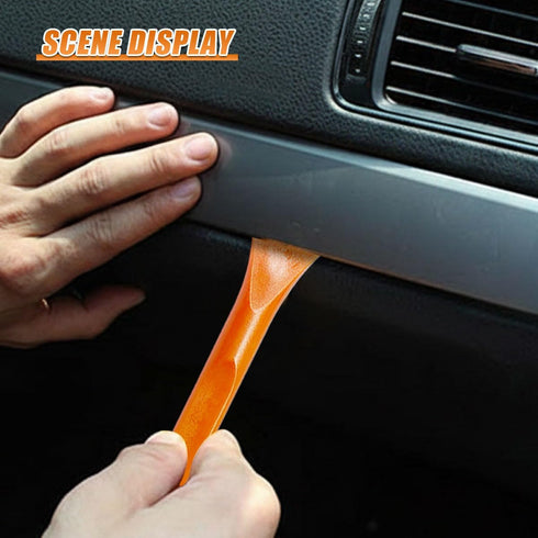Craedli 3PCS Plastic Scraper Tool, Multi-Purpose Non-Scratch Scrapers Car Crevice Cleaning Tool for Tight Spaces