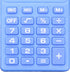 Blue Basic Standard Mini Digital Desktop Calculator with 8-Digit LCD Display, Battery Solar Power for Home Office