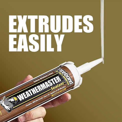 Titebond WeatherMaster Sealant 44291, 9.5 Oz. Cartridge, Brown