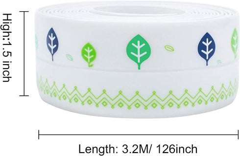 Caulk Strip, Waterproof Caulking Tape, PVC Caulk Strip for Bathtub, Kitchen Sink, Toilet Wall Edge Protect Style A