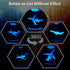 3D 3.15 Inch (80mm) 16 Planes Night Light, Aviation Gifts, Crystal Ball Airplane Night Light with Remote, Pilot Lamps