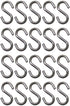 S Hook - Marine Grade 316 Stainless Steel, 1.56" Long, 5/32" Thick Metal Hook for Hanging and Utility Use (20)