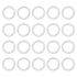 PATIKIL 20pcs Tri Clamps Gasket, 22mm OD 15.9mm ID Sanitary TC Tri