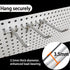 100PCS Heavy Duty Pegboard Hooks for 1/8 & 1/4 Inch Pegboard, Metal Hooks Kits for Hanging Tools