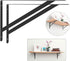 STARVAST 4 Pack 9.8 6.3 inch, 90 (250x160mm) Heavy Duty Shelf Brackets x Floating Shelves Black Triangle Shelf