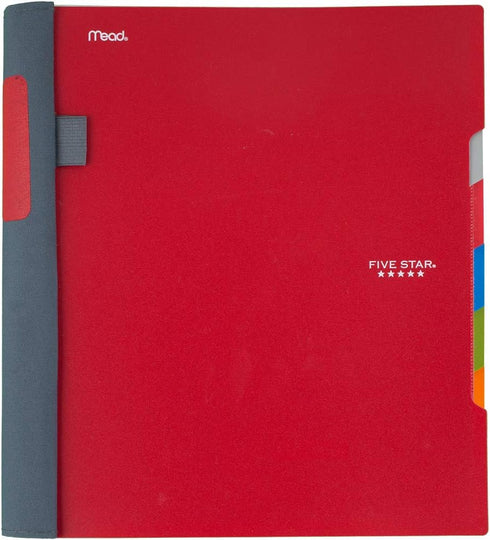 Five Star Advance 5 Subject Spiral Notebook, College Ruled, 200 Sheets, 11" x 8-1/2, Color Selected For You