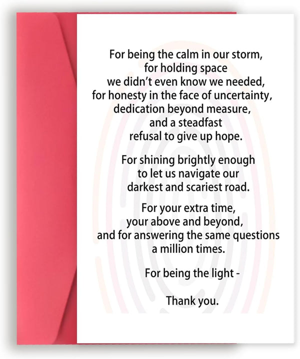Missonemi Cute Medical Thank You Card for Doctor Nurse, Cute Nursing Preceptor