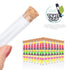 HNYYZL 25Pcs Clear Plastic Test Tubes with Cork Stoppers, 15x100mm 10ml for Jewelry, Seed Beads, Liquid Storage