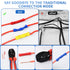 Butt Splice Crimp Connectors Kit, 120Pcs Assorted Insulated Electrical Connectors with Storage Box