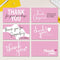 BLSUREFYX 240pcs Thank You Cards for Small Business 2x3.5In Pink Customer Appreciation Note