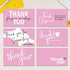 BLSUREFYX 240pcs Thank You Cards for Small Business 2x3.5In Pink Customer Appreciation Note