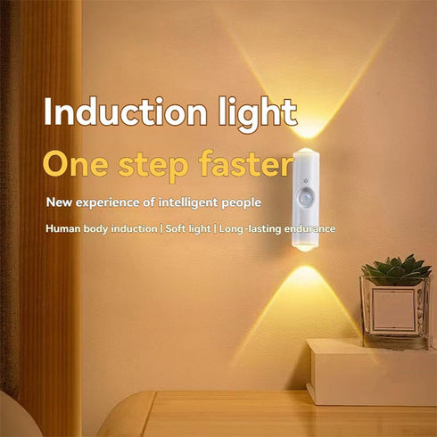 SXZUIAL Dimming, Rechargeable Smart LED Motion Sensor Ambient Light, Punch-Free Color Changing Motion Sensor Light, RGB