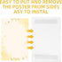 Yugada 40 Pack 4 6 Inch Acrylic Sign Holder x Vertical Wall Mounted Clear Frames with Double Sided Adhesive Tape No
