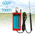 allsun Electric Fence Voltage Tester - Fault Finder Portable Testing Tool for Farming Equipment, Max 600V-7000V Neon
