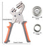 Grommet Tool Kit, 1/4 Inch Eyelet Press Pliers with 500pcs Silver Grommets