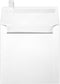 LUXPaper Square Invitation Envelopes, Peel & Press, 5 3/4" x 5 3/4", White Linen, 80lb, 50 Qty