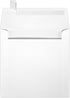 LUXPaper Square Invitation Envelopes | 6 1/4" x 6 1/4" | Peel & Press | White Linen | 80lb Text | 50 Qty