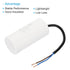 PATIKIL CBB60 60uf Running Capacitor - 2 Pcs AC 450V 2 Wires 50/60Hz Cylinder 105x48mm for Water Pumps, Washing