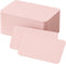 Set, 3.5 x 2 Inches, Kraft Brown White Pink, 100 Count Per