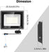 ycponggon 2 Pack 50W, 5500lm Light,6500k IP66 5FT LED Flood Lights Bright Led Work Daylight White LED Lights
