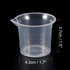 uxcell 2pcs Measuring Cup Labs PP Graduated Beakers, 25ml