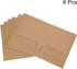 PATIKIL Two-Pocket Folders, 6 Pack A5 Size Letter Files, Portfolio Storage Organizer for Office Business, Brown