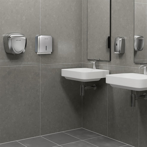 200 9.5" 3.5" JETWELL Multifold Paper Towel Dispenser, Wall Mount Tissue Dispenser with Smart Lock, Sheets ABS Plastic