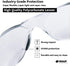 ROAR Men's Flexible Safety Glasses, Clear, 12 Pairs Per Box, ANSI Z87+ Certified, Impact Resistant