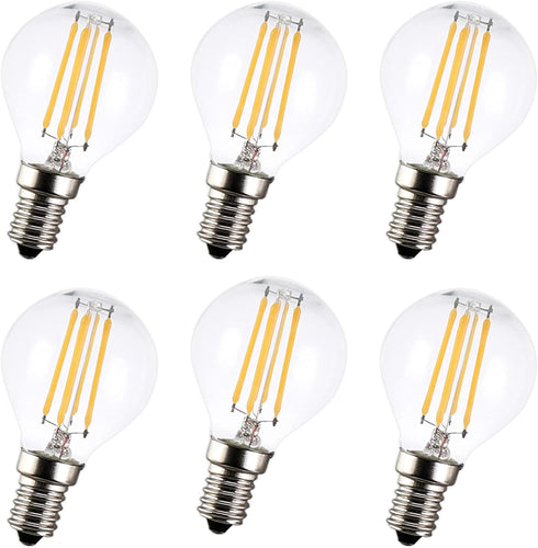 G45 LED Globe Filament Bulb E12 4W 600 Lumens Dimmable Vintage Edison