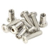 MewuDecor M6 35mm 18-8 (304), 10 x Socket Cap Furniture Bolts with Barrel Nuts for Furniture Cots Beds Crib and Chairs