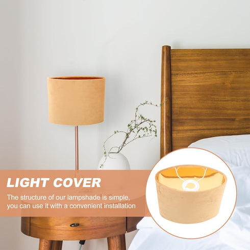 9.05X5.11X7.28In Hemobllo Practical Oval Lamp Shade Cover Durable Lampshade for Table Floor Bedside Lamps Easy